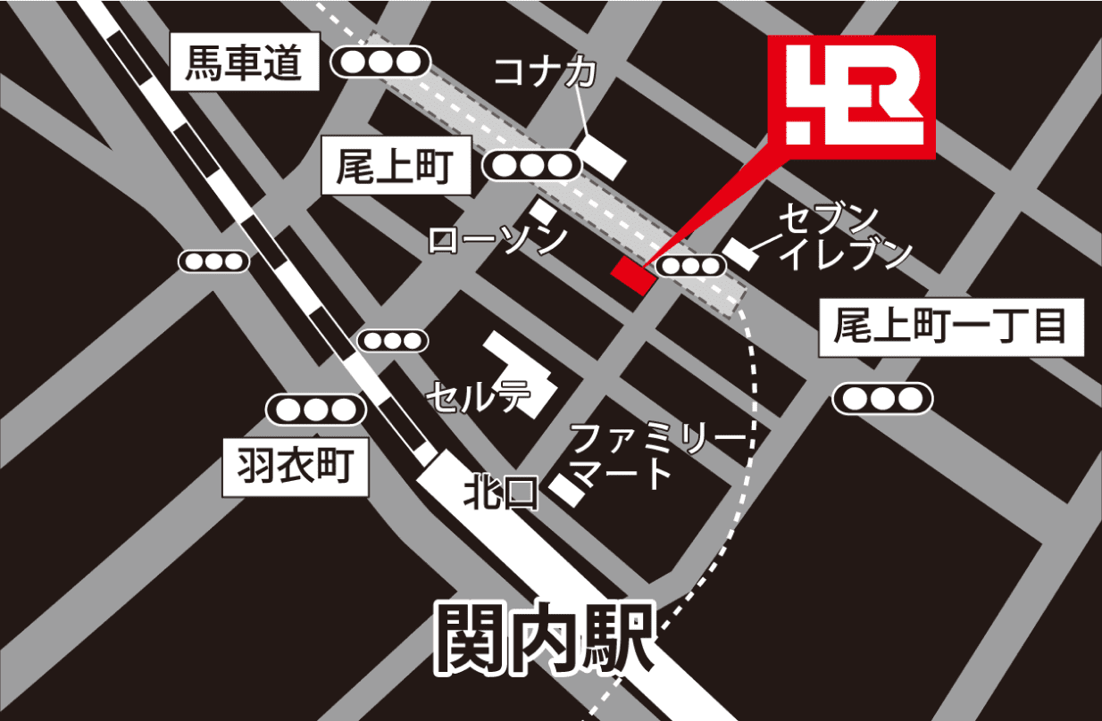 当社事務所までの地図